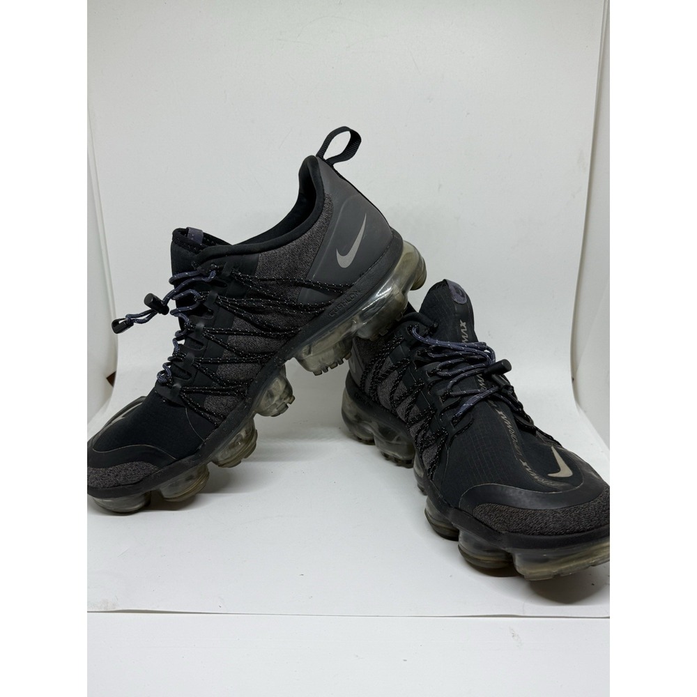 Nike Air Vapormax Utility Run Black Purple Grey Womens Size 9, AQ8811-001